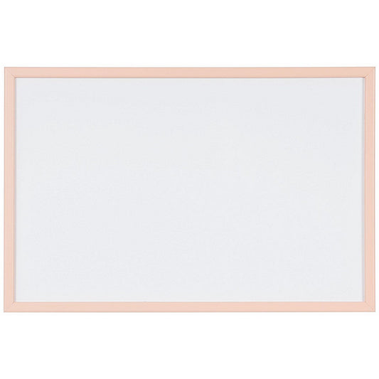 Bi-Office Pastel Non-Magnetic Whiteboard, Salmon Frame, 600x400mm Easy2Order : BQ03006