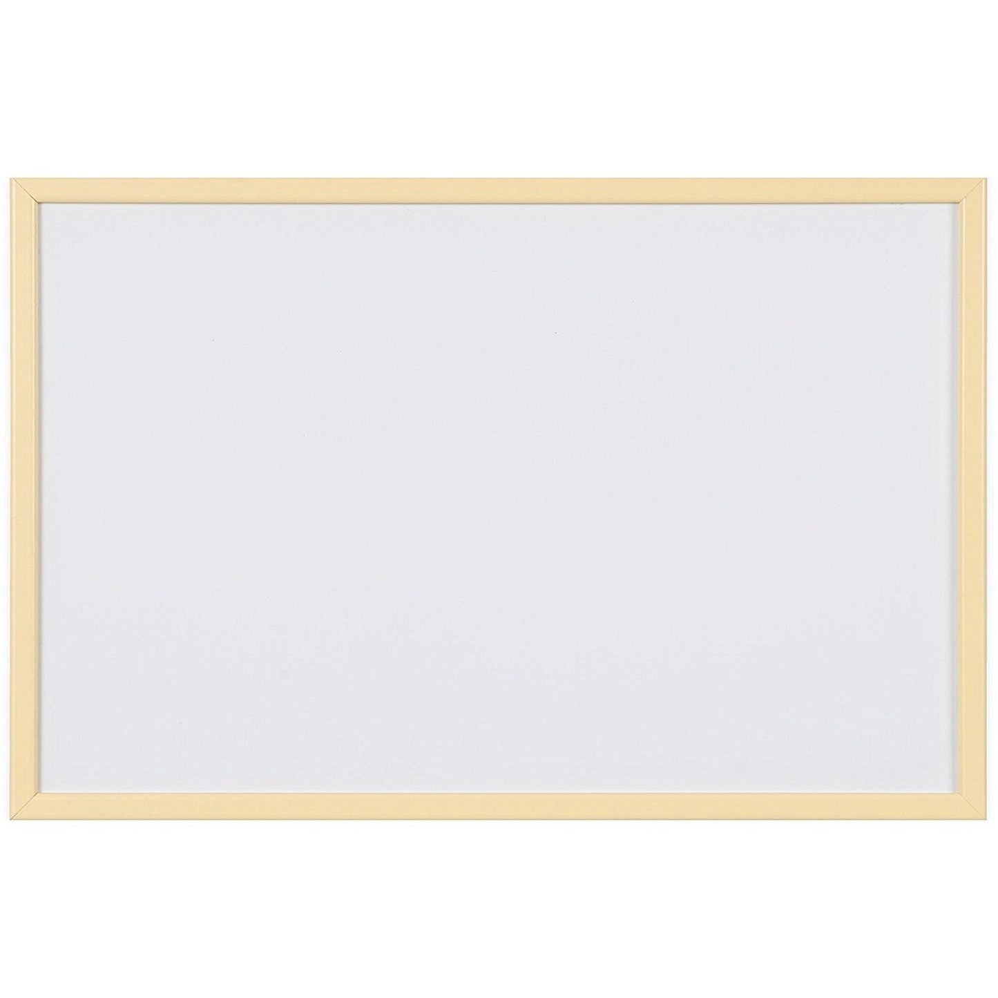 Bi-Office Pastel Non-Magnetic Whiteboard, Yellow Frame, 600x400mm Easy2Order : BQ03196
