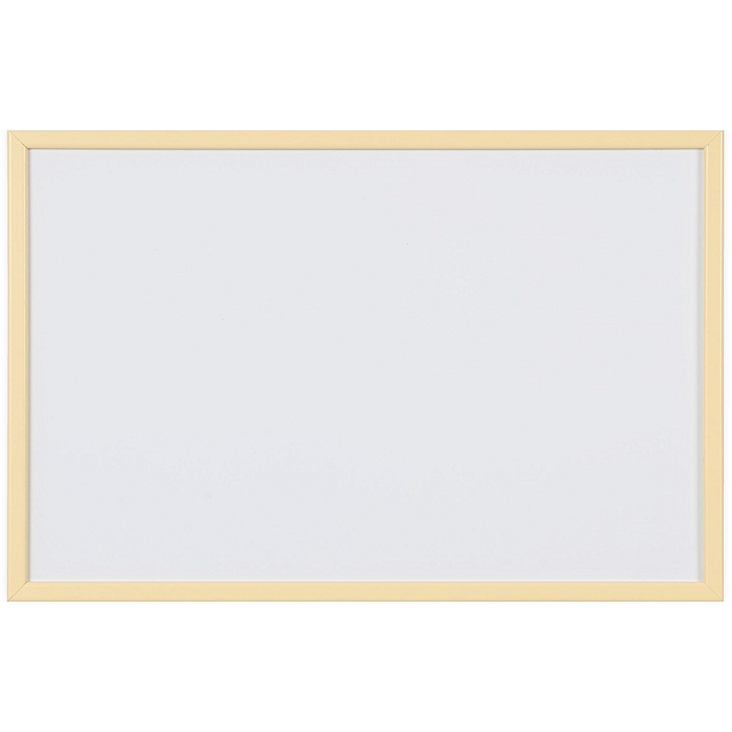 Bi-Office Pastel Non-Magnetic Whiteboard, Yellow Frame, 600x400mm Easy2Order : BQ03196