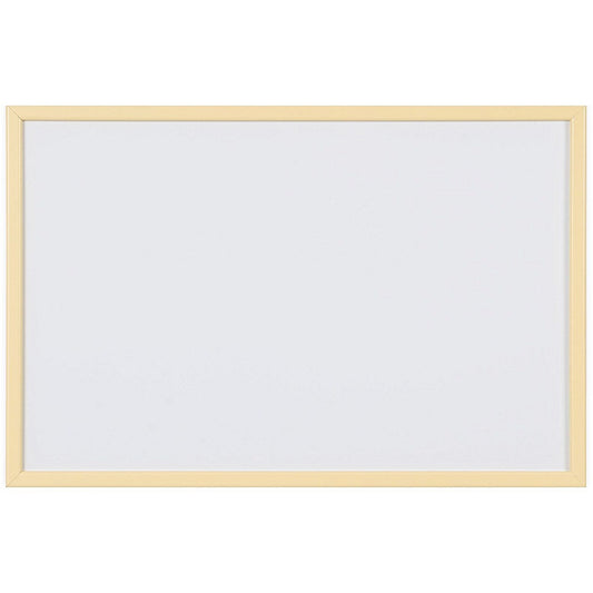 Bi-Office Pastel Non-Magnetic Whiteboard, Yellow Frame, 600x400mm Easy2Order : BQ03196