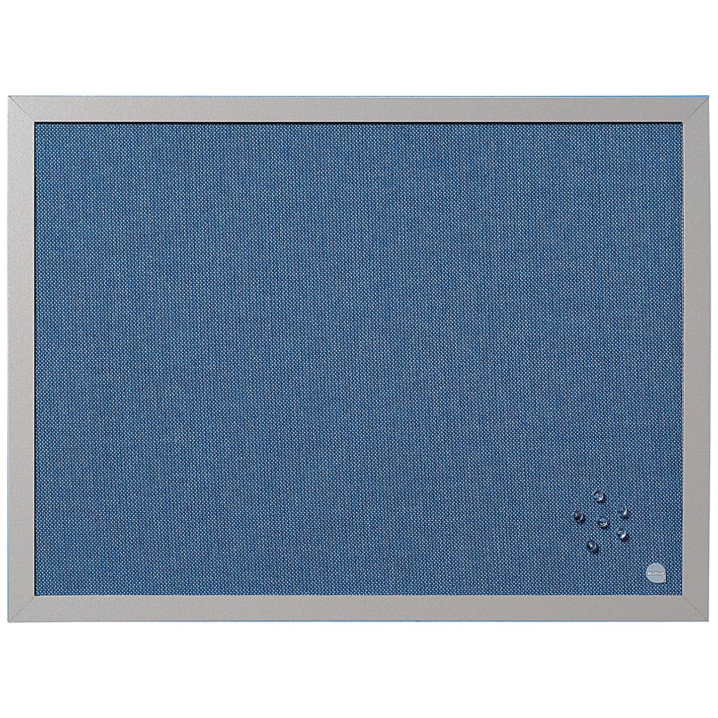 Bi-Office Blue Fabric Noticeboard, MDF Pearl Frame, 600x450mm, Blue Easy2Order : BQ04098