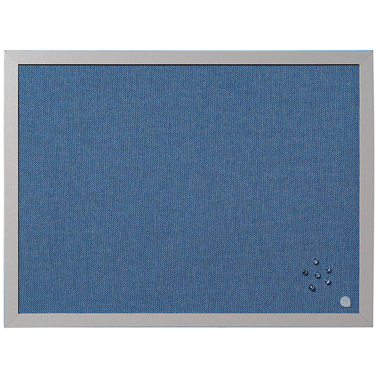 Bi-Office Blue Fabric Noticeboard, MDF Pearl Frame, 600x450mm, Blue Easy2Order : BQ04098