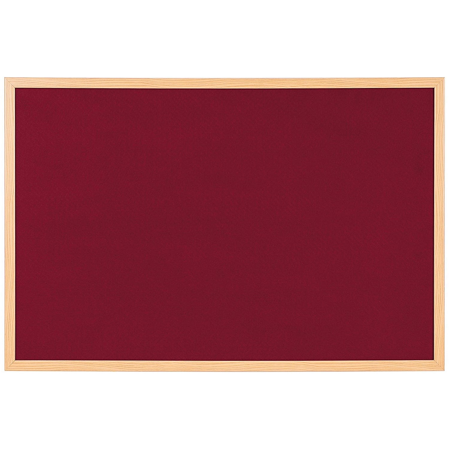 Bi-Office Earth Exec Felt Notice Board Oak Burgundy 120x90cm Easy2Order : BQ04148