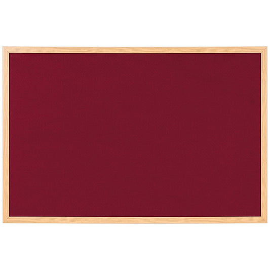 Bi-Office Earth Exec Felt Notice Board Oak Burgundy 120x90cm Easy2Order : BQ04148
