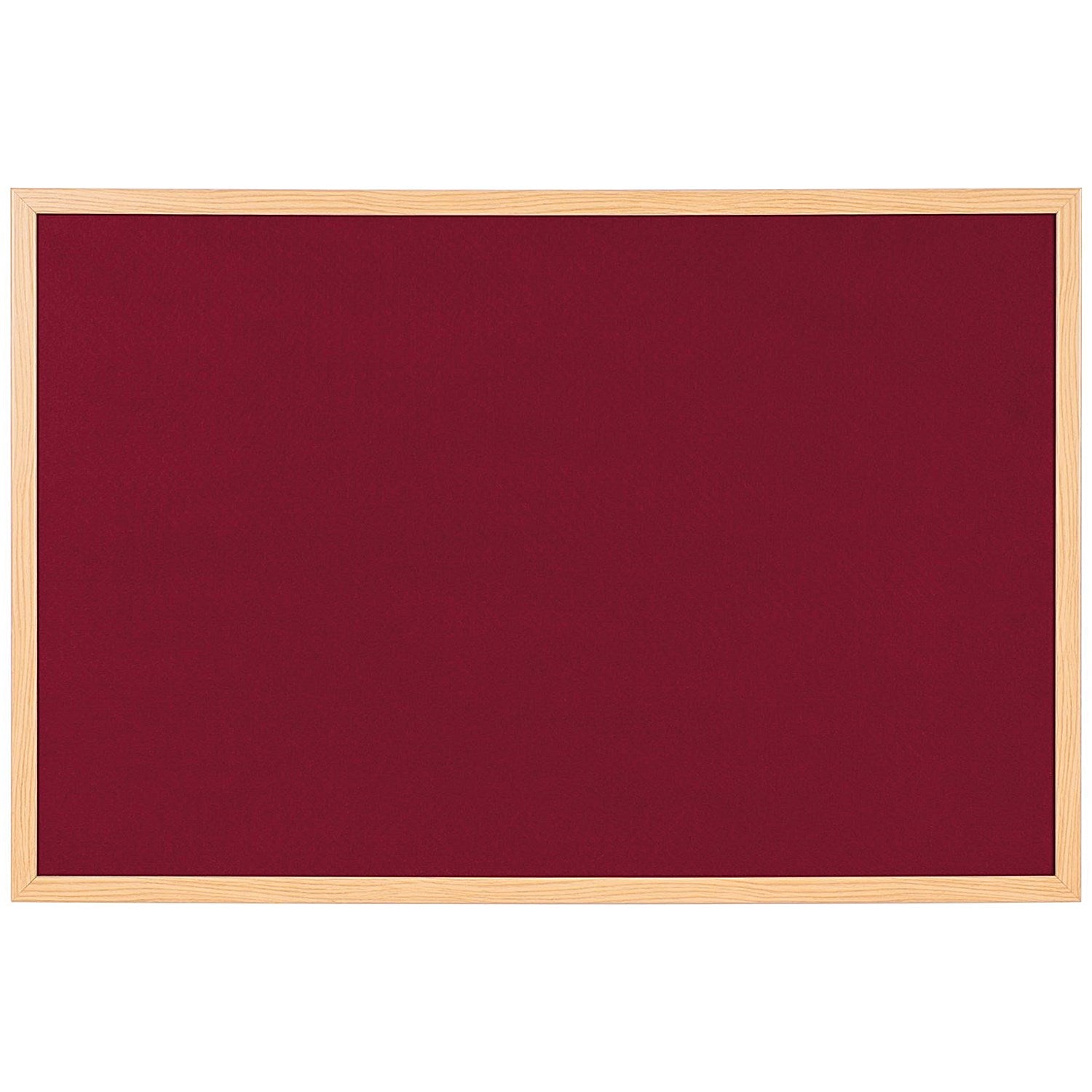 Bi-Office Earth Exec Felt Notice Board Oak Burgundy 120x90cm Easy2Order : BQ04152