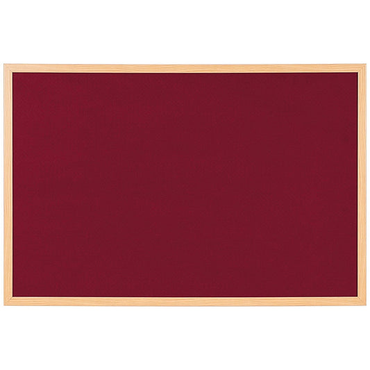 Bi-Office Earth Exec Felt Notice Board Oak Burgundy 120x90cm Easy2Order : BQ04152