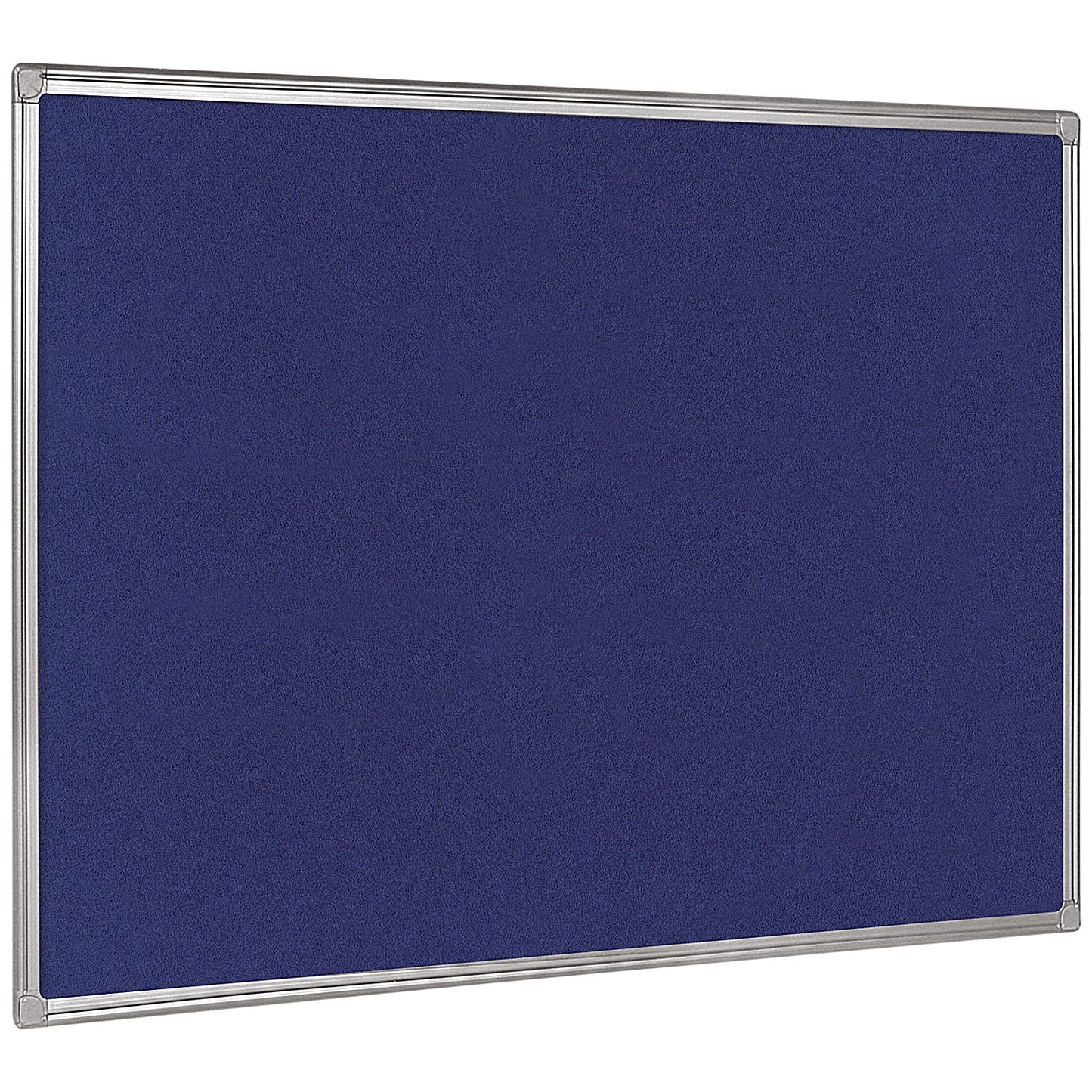 Bi-Office Aluminium Trim Felt Noticeboard, 600x450mm, Blue