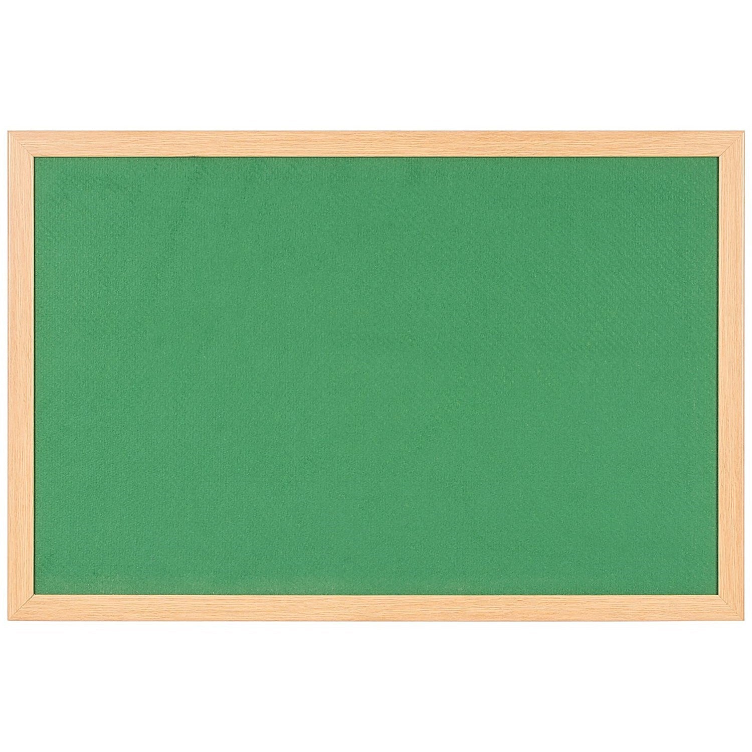 Bi-Office Earth Prime Felt Notice Board Oak MDF Frame Green 180x120cm Easy2Order : BQ04233