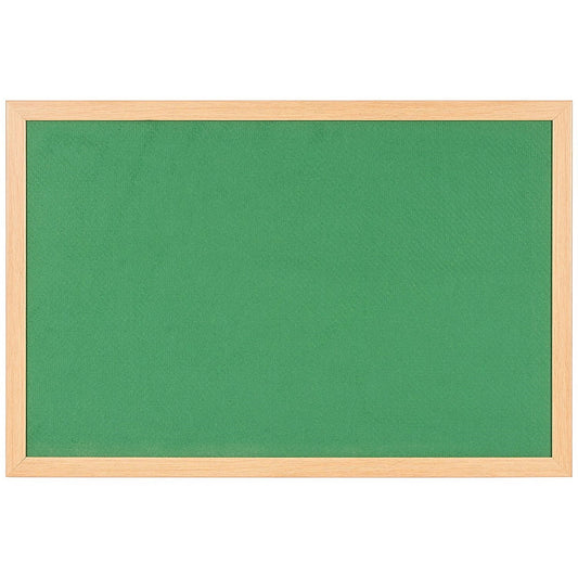 Bi-Office Earth Prime Felt Notice Board Oak MDF Frame Green 180x120cm Easy2Order : BQ04233