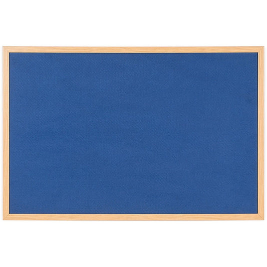 Bi-Office Earth Executive Felt Noticeboard, Oak MDF Frame, 2400x1200mm, Blue Easy2Order : BQ04241