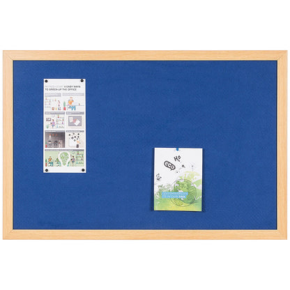 Bi-Office Earth Felt Notice Board, 1200x900mm, Blue