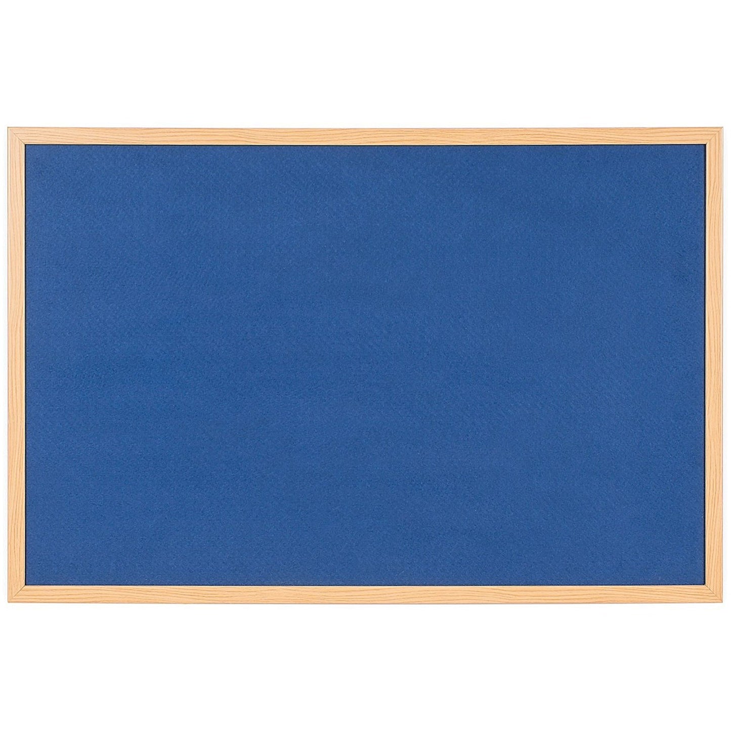 Bi-Office Earth Executive Felt Notice Board Oak MDF Frame Blue 120x90cm Easy2Order : BQ04423