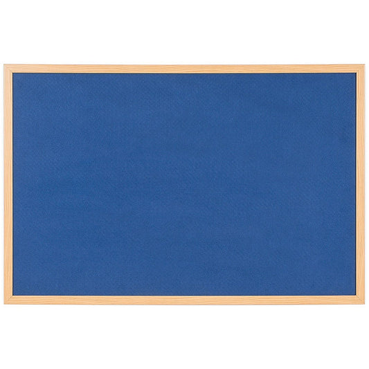 Bi-Office Earth Executive Felt Notice Board Oak MDF Frame Blue 120x90cm Easy2Order : BQ04423