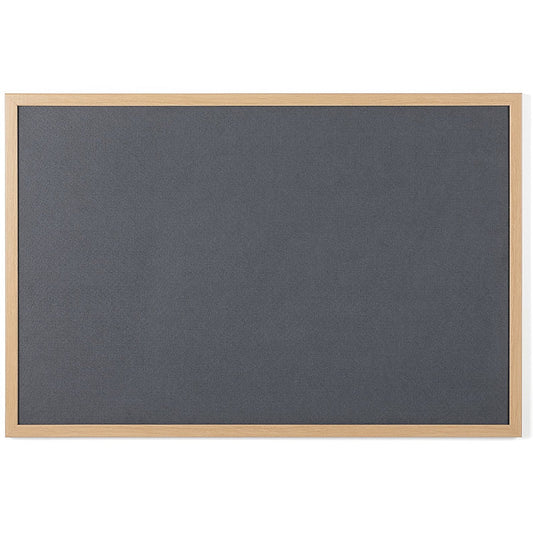 Bi-Office Earth Executive Felt Noticeboard, Oak MDF Frame, 1200x900mm, Grey Easy2Order : BQ04442