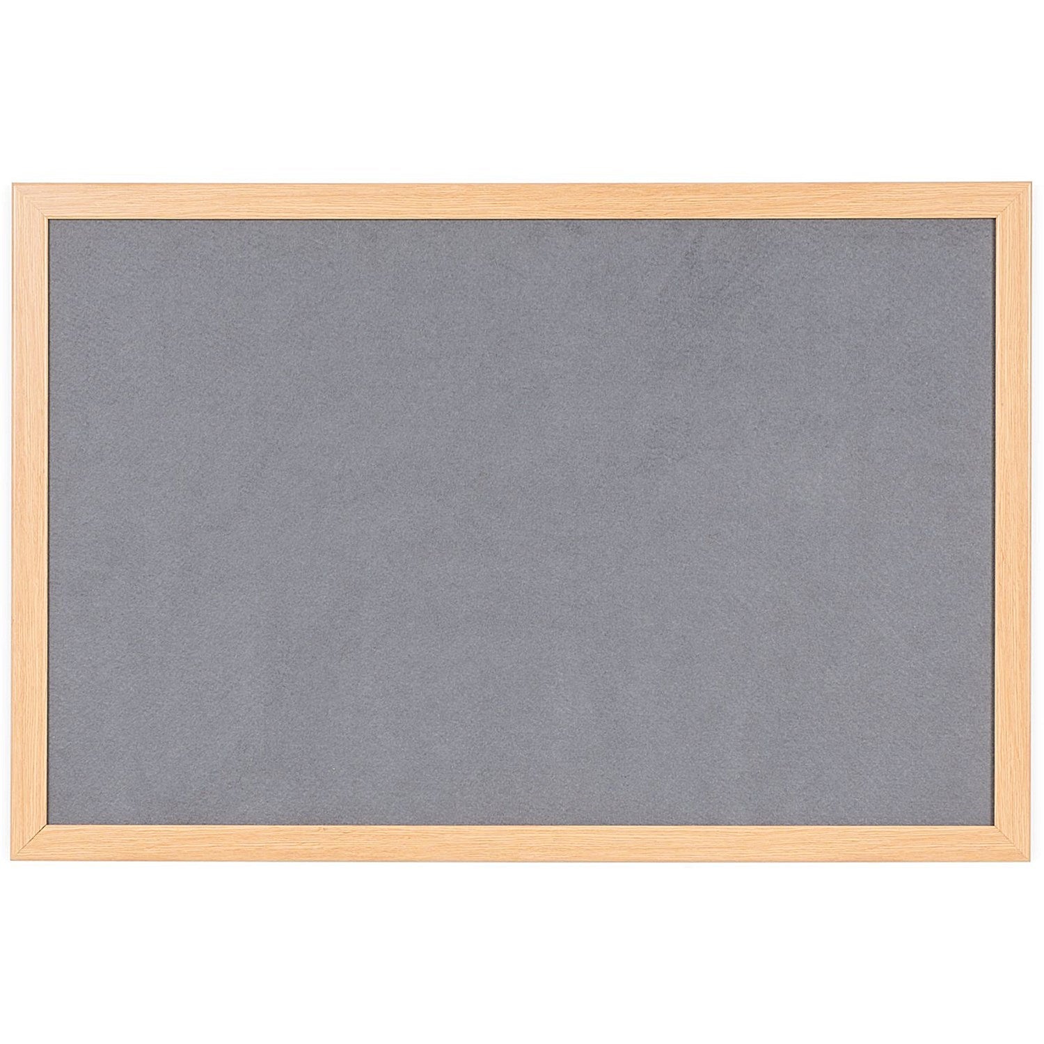 Bi-Office Earth Prime Felt Noticeboard, Oak MDF Frame, 1800x1200mm, Grey Easy2Order : BQ04542
