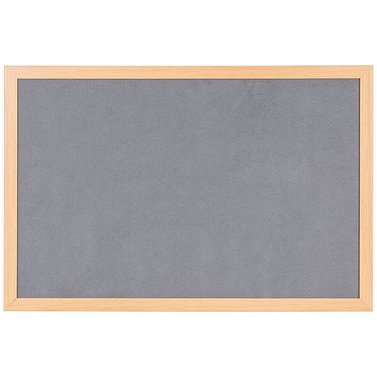 Bi-Office Earth Prime Felt Noticeboard, Oak MDF Frame, 2400x1200mm, Grey Easy2Order : BQ04642