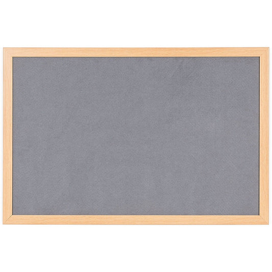 Bi-Office Earth Prime Felt Noticeboard, Oak MDF Frame, 2400x1200mm, Grey Easy2Order : BQ04642