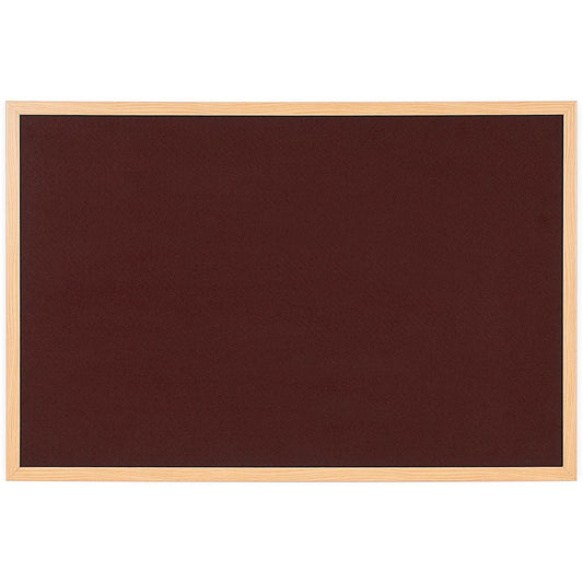 Bi-Office Earth Executive Felt Noticeboard, Oak MDF Frame, 900x600mm, Burgundy Easy2Order : BQ04733