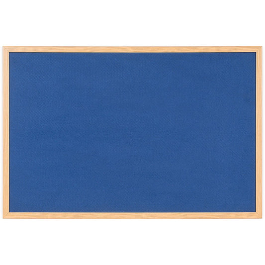 Bi-Office Earth Executive Felt Noticeboard, Oak MDF Frame, 1800x1200mm, Blue Easy2Order : BQ04832