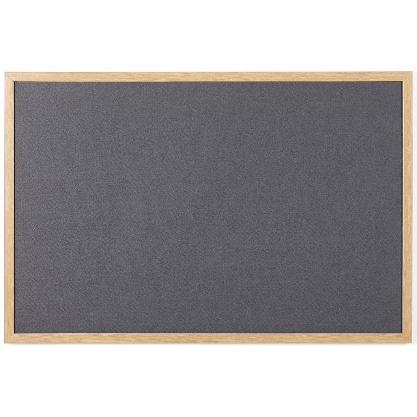 Bi-Office Earth Executive Felt Noticeboard, Oak MDF Frame, 1800x1200mm, Grey Easy2Order : BQ04985