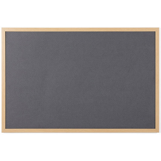 Bi-Office Earth Executive Felt Noticeboard, Oak MDF Frame, 1800x1200mm, Grey Easy2Order : BQ04985