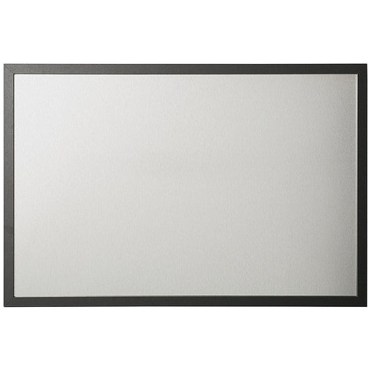 Bi-Office Silver Finish Magnetic Board, Black Frame, 600x450mm Easy2Order : BQ05100