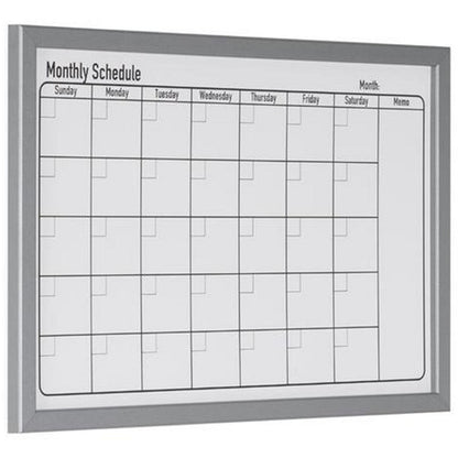 Bi-Office Magnetic Monthly Planner Whiteboard, Grey Frame, 600x400mm