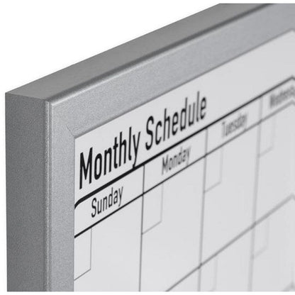 Bi-Office Magnetic Monthly Planner Whiteboard, Grey Frame, 600x400mm Easy2Order : BQ05628