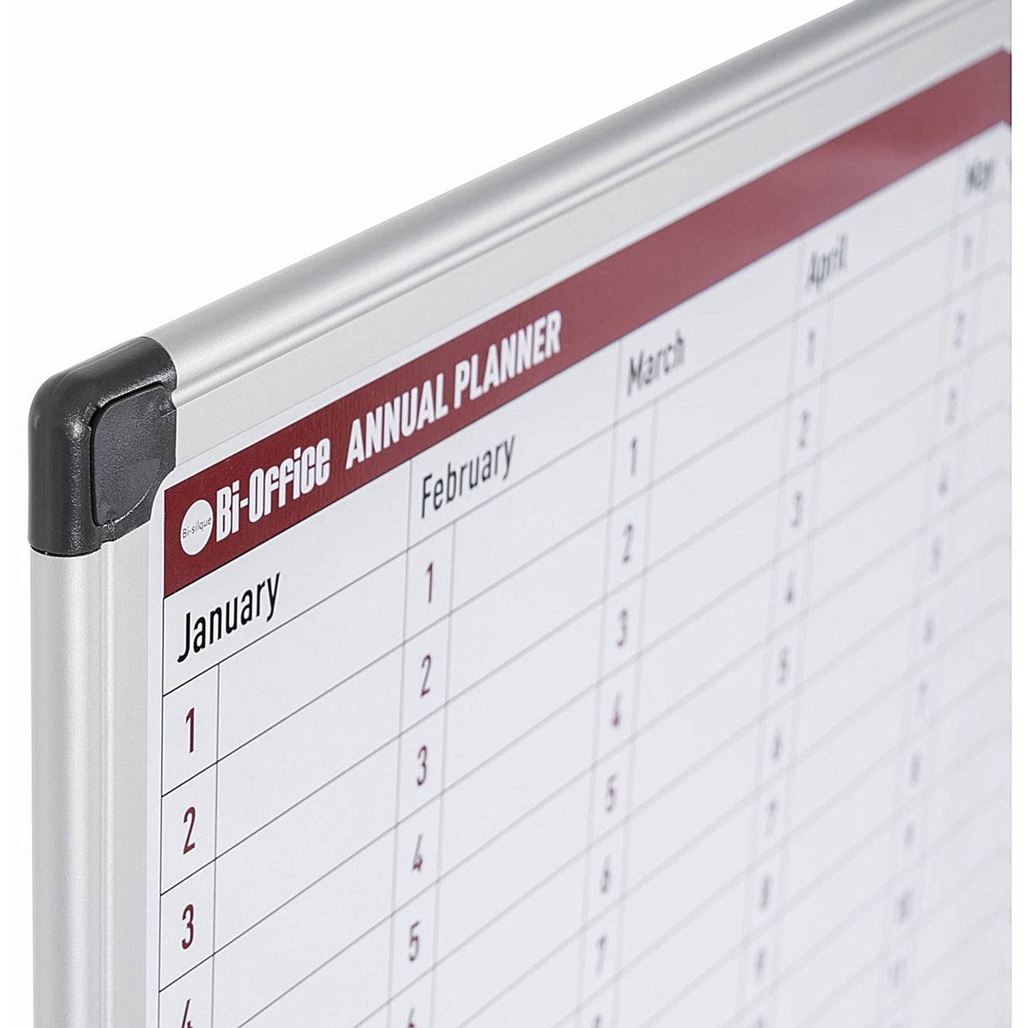 Bi-Office Maya 365 Day Magnetic Annual Planner, 900x600mm