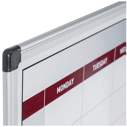Bi-Office Magnetic Week Planner, Mounted, 900x600mm