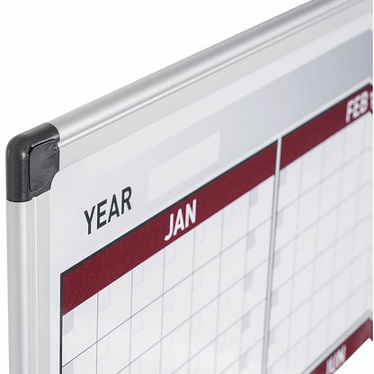 Bi-Office Maya 12 Month Magnetic Annual Planner, 900x600mm