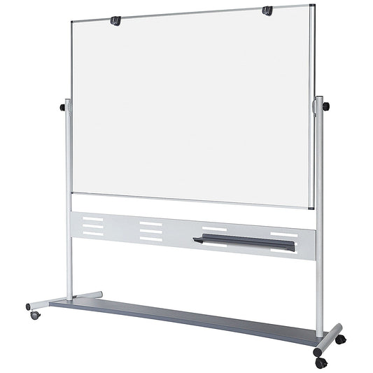 Bi-Office Revolver Plus Magnetic Mobile Whiteboard, 1200x900mm Easy2Order : BQ10615