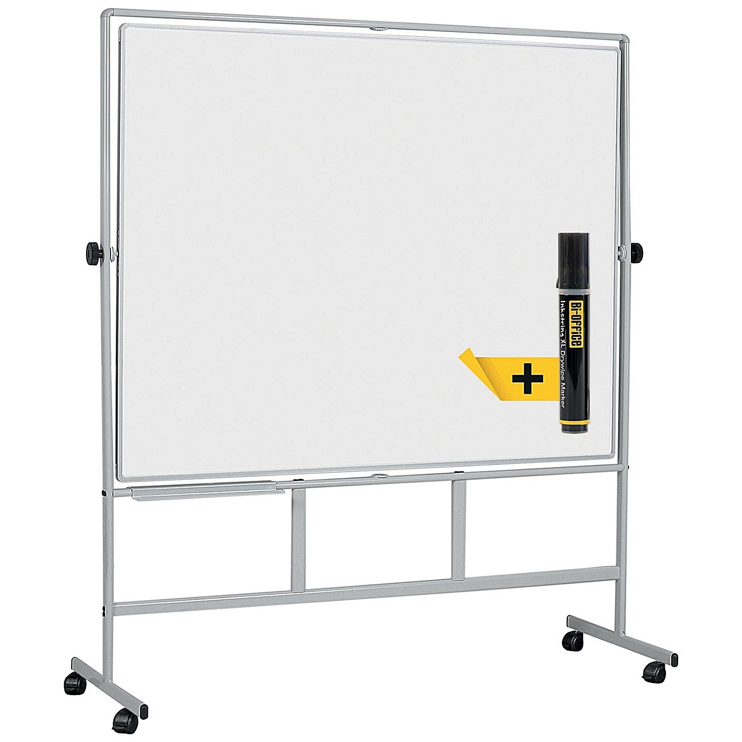Bi-Office Revolver Plus Magnetic Mobile Whiteboard, 1500x1200mm Easy2Order : BQ10617