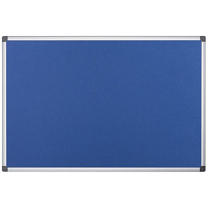 Bi-Office Fire Retardant Notice Board, 1200x900mm, Blue