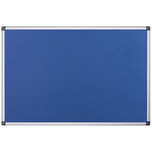 Bi-Office Fire Retardant Notice Board, 1800x1200mm, Blue