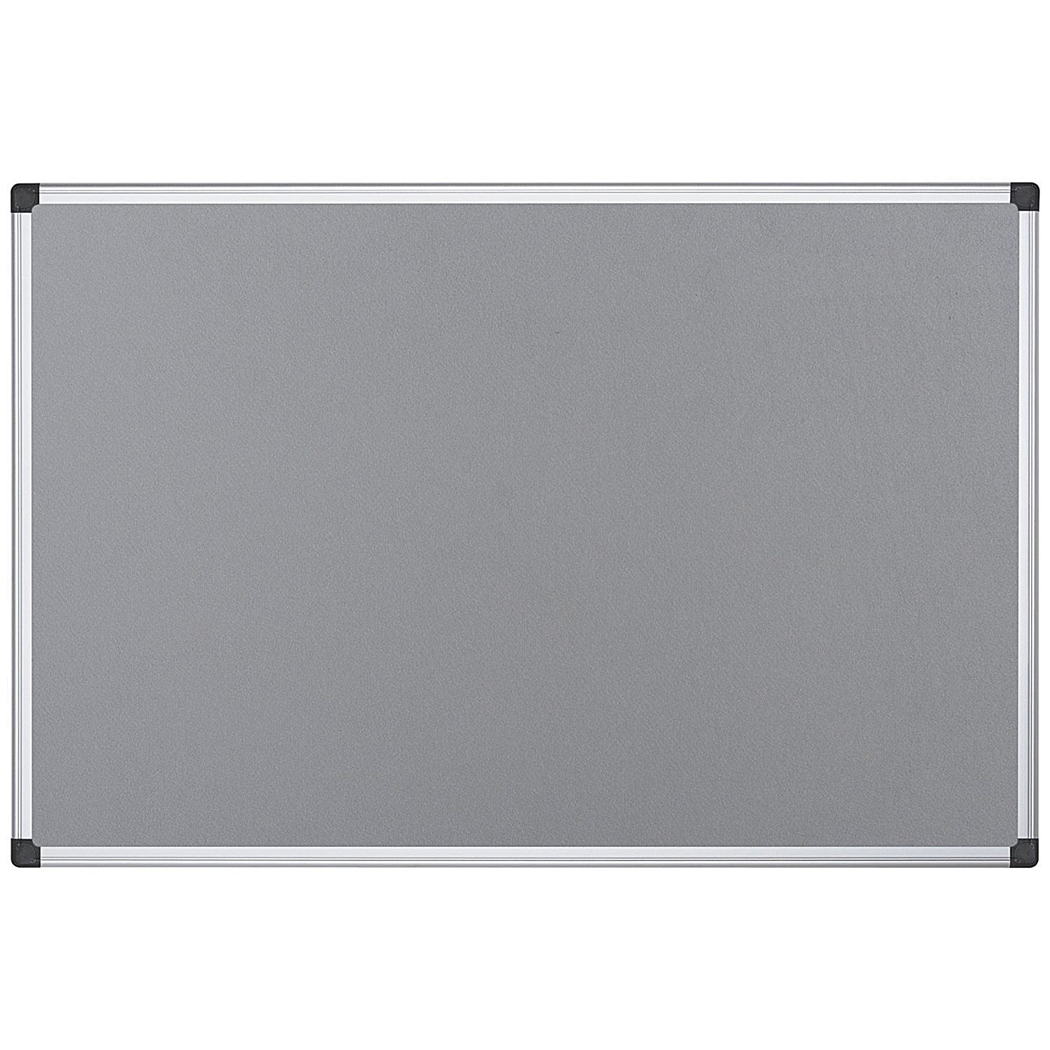 Bi-Office Maya Fire Retardant Noticeboard, Aluminium Frame, 900x600mm, Grey Easy2Order : BQ11004