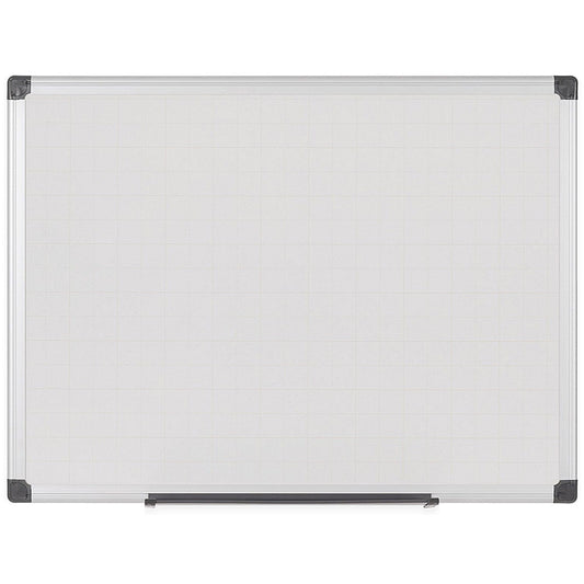 Bi-Office Maya Drywipe Double-Sided Board, Plain/Gridded, 1200x900mm Easy2Order : BQ11110