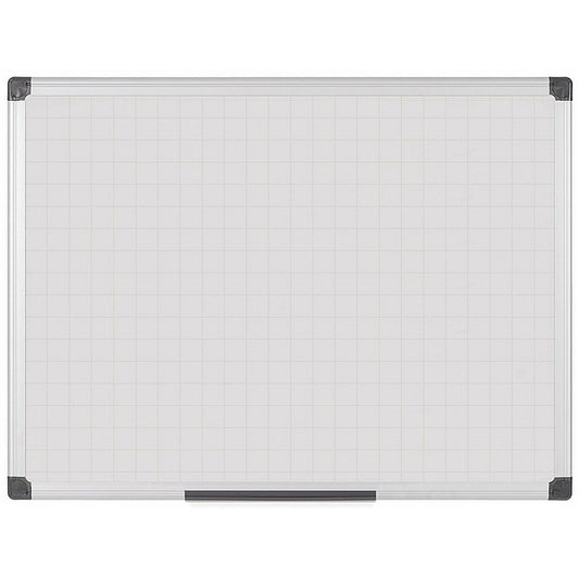 Bi-Office Maya Gridded Magnetic Whiteboard, 2400x1200mm Easy2Order : BQ11214