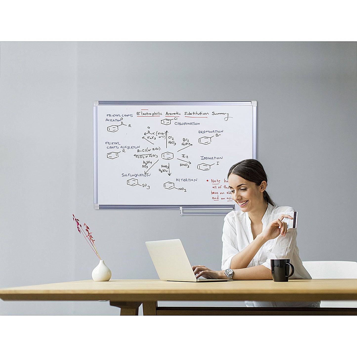 Bi-Office New Generation Whiteboard, Aluminium Frame, 1200x900mm