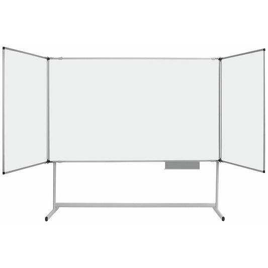Bi-Office Maya Mobile Trio Magnetic Whiteboard, 1500x1000mm Easy2Order : BQ11594