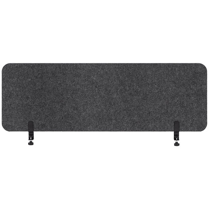 Archyi Desk Sculpo Desk Screen with Metal Clamps, 1400x400mm Dark Grey