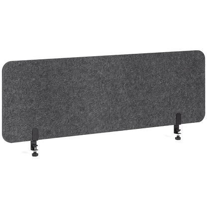 Archyi Desk Sculpo Desk Screen with Metal Clamps, 1200x400mm Dark Grey