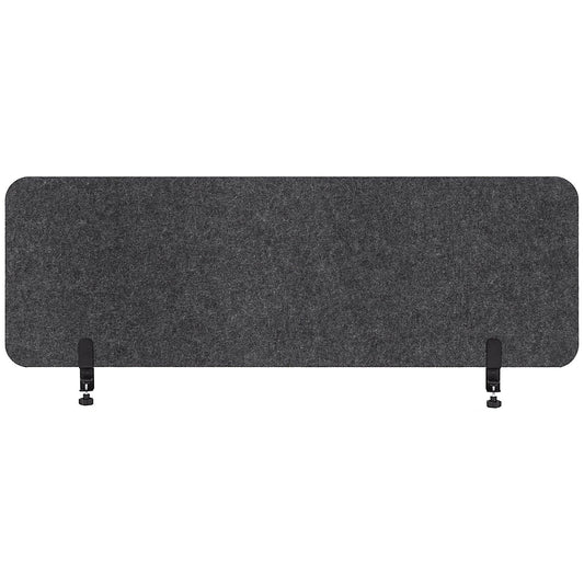 Archyi Desk Sculpo Desk Screen with Metal Clamps, 1200x400mm Dark Grey