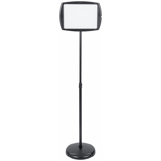 Bi-Office Vertical Magnetic Drywipe Floor Sign, Black Easy2Order : BQ17070