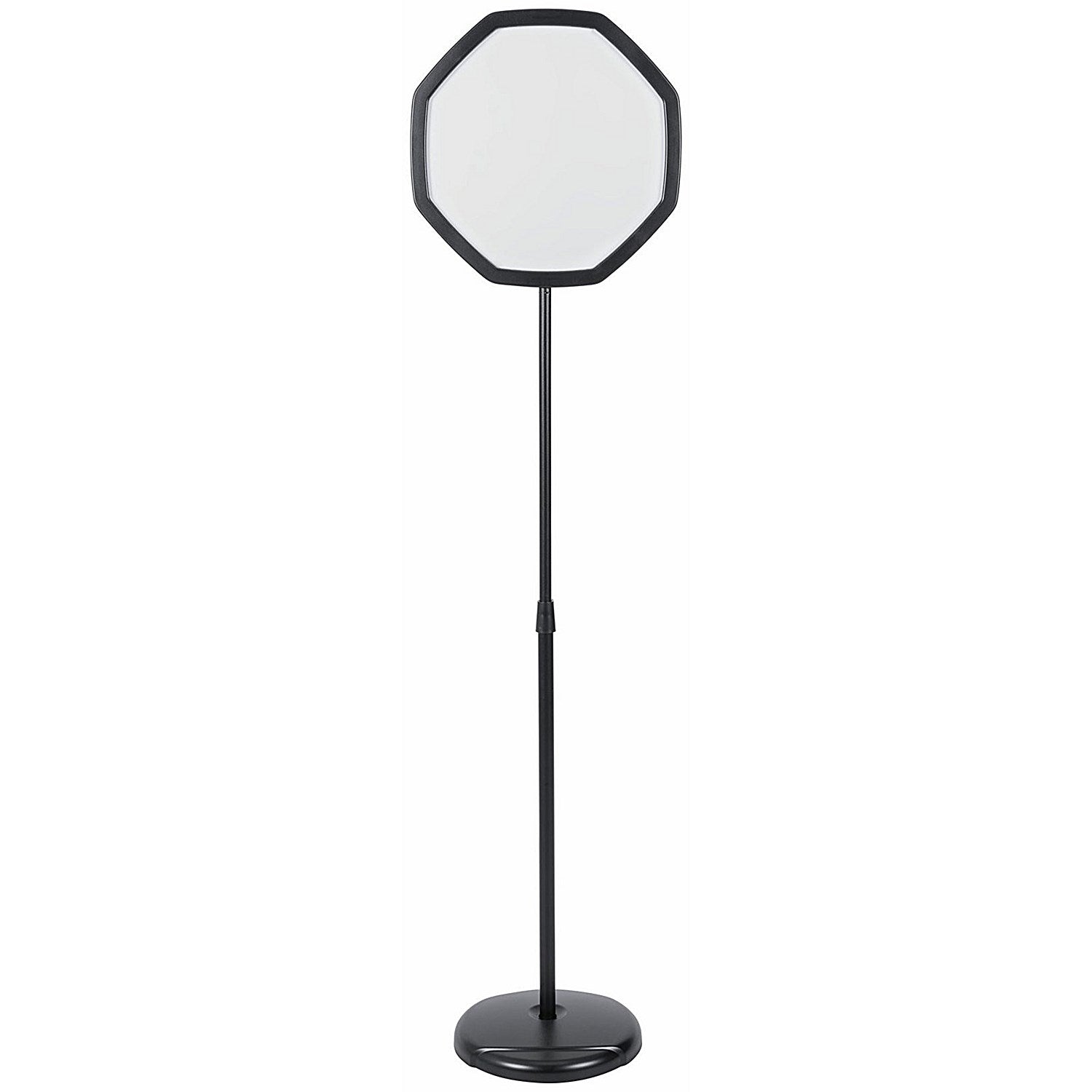 Bi-Office Octagonal Magnetic Drywipe Floor Sign, Black Easy2Order : BQ17084