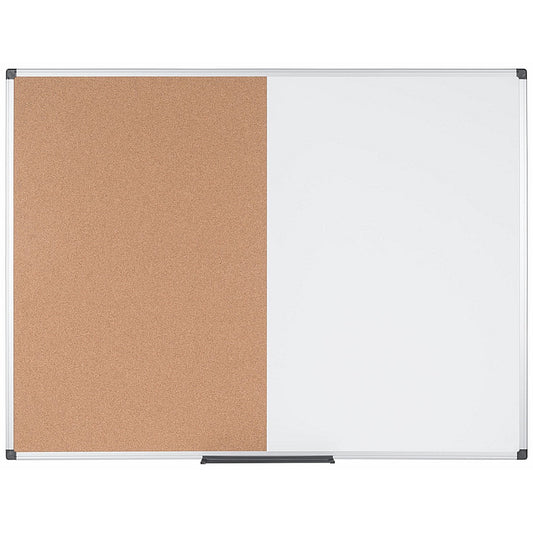 Bi-Office Maya Cork and Drywipe Combination Board, 1200x900mm, Aluminium Frame Easy2Order : BQ26050