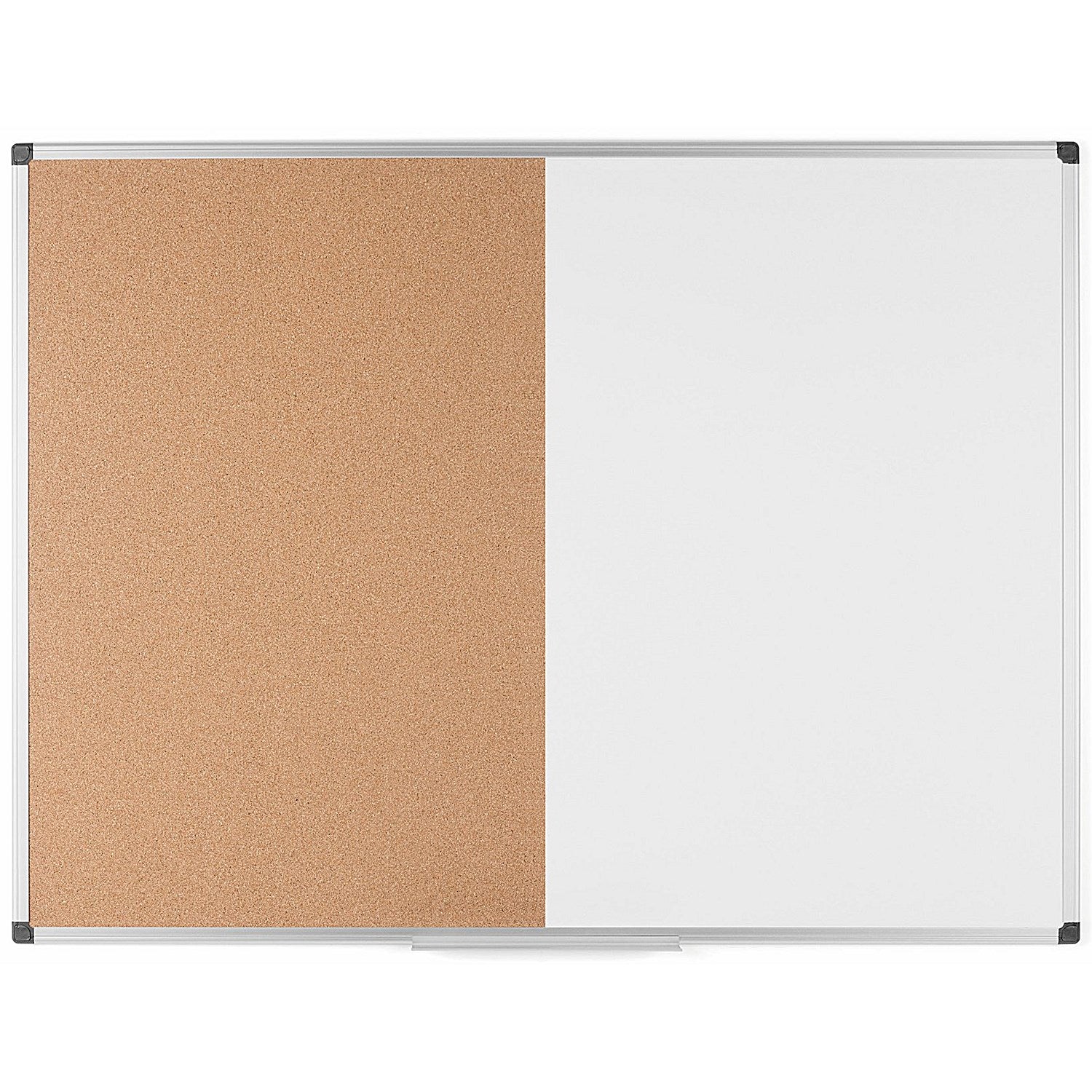 Bi-Office Maya Cork and Magnetic Drywipe Combination Board, 900x600mm, Aluminium Frame Easy2Order : BQ26317