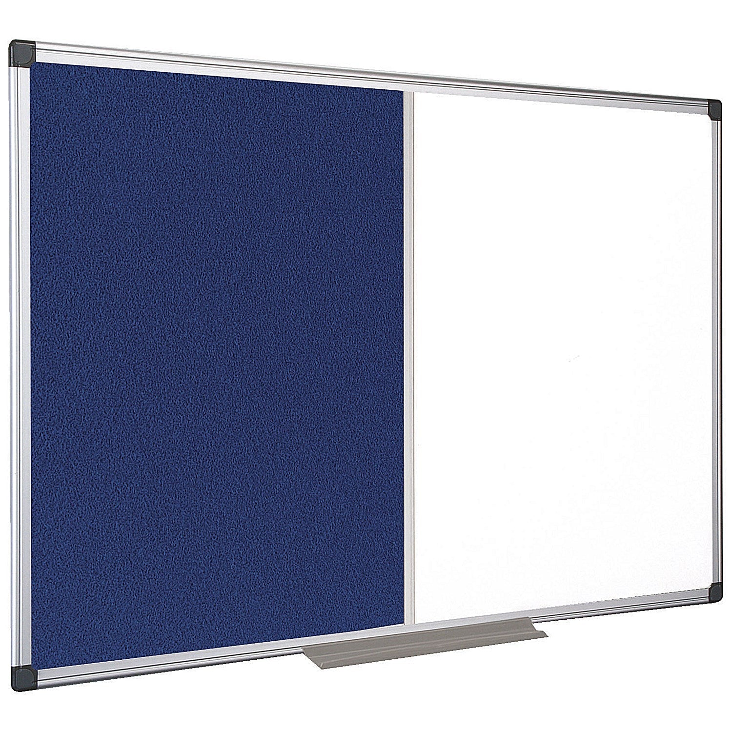 Bi-Office Drywipe and Blue Felt Combination Board, 1200x900mm, Aluminium Frame Easy2Order : BQ26522