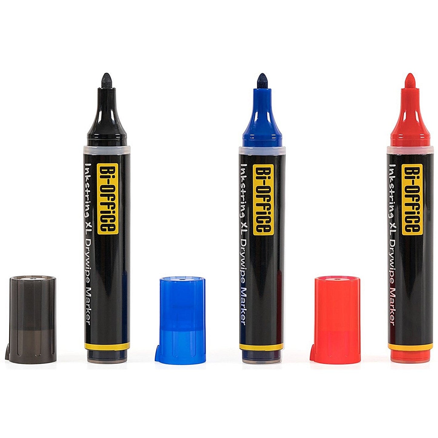 Bi-Office Inkstring XL Drywipe Markers, Assorted Colours, Pack of 3 Easy2Order : BQ29989