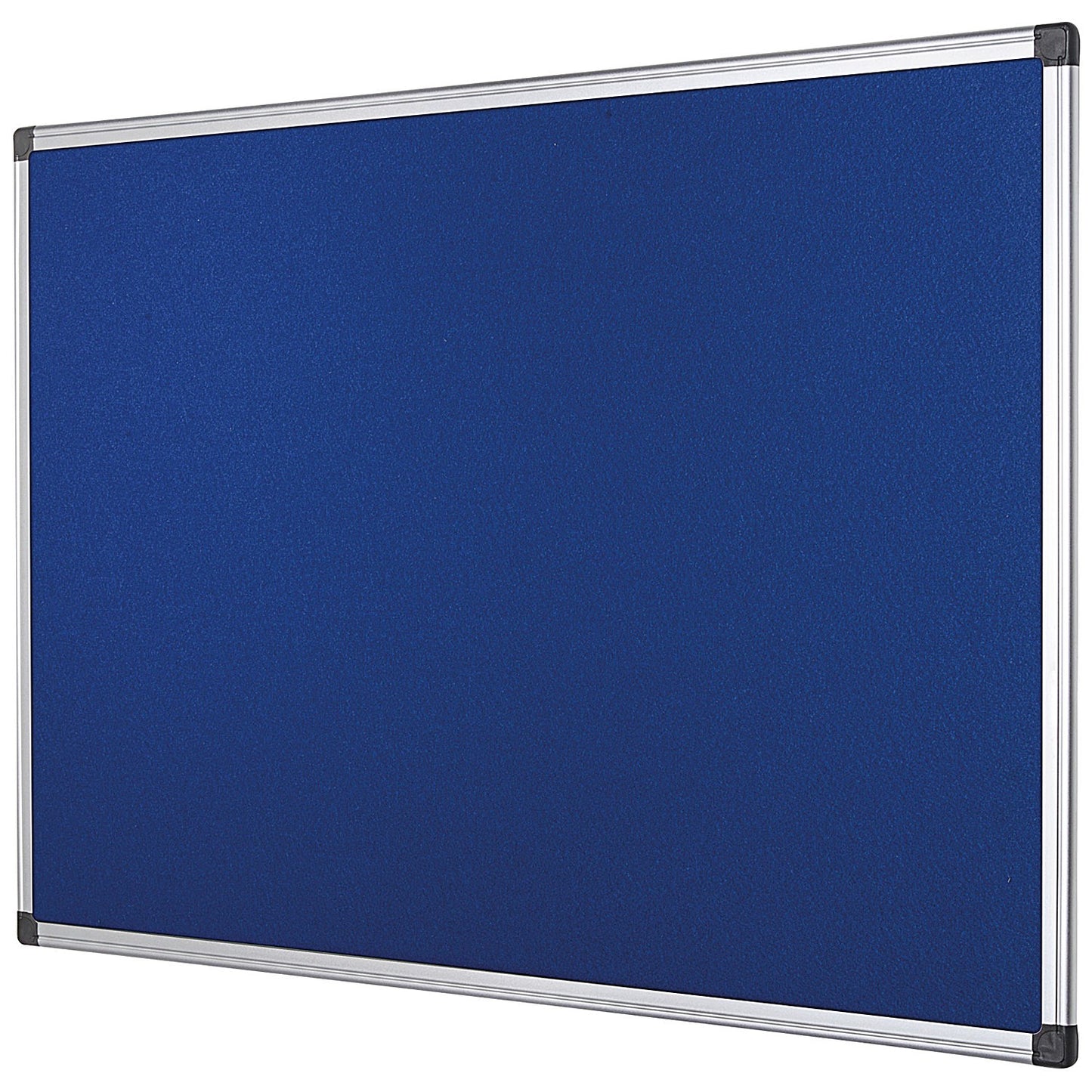 Bi-Office Aluminium Trim Felt Notice Board, 900x600mm, Blue
